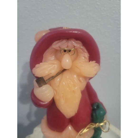 Vintage Northern Lights Santa Candle - Picture 2 of 9